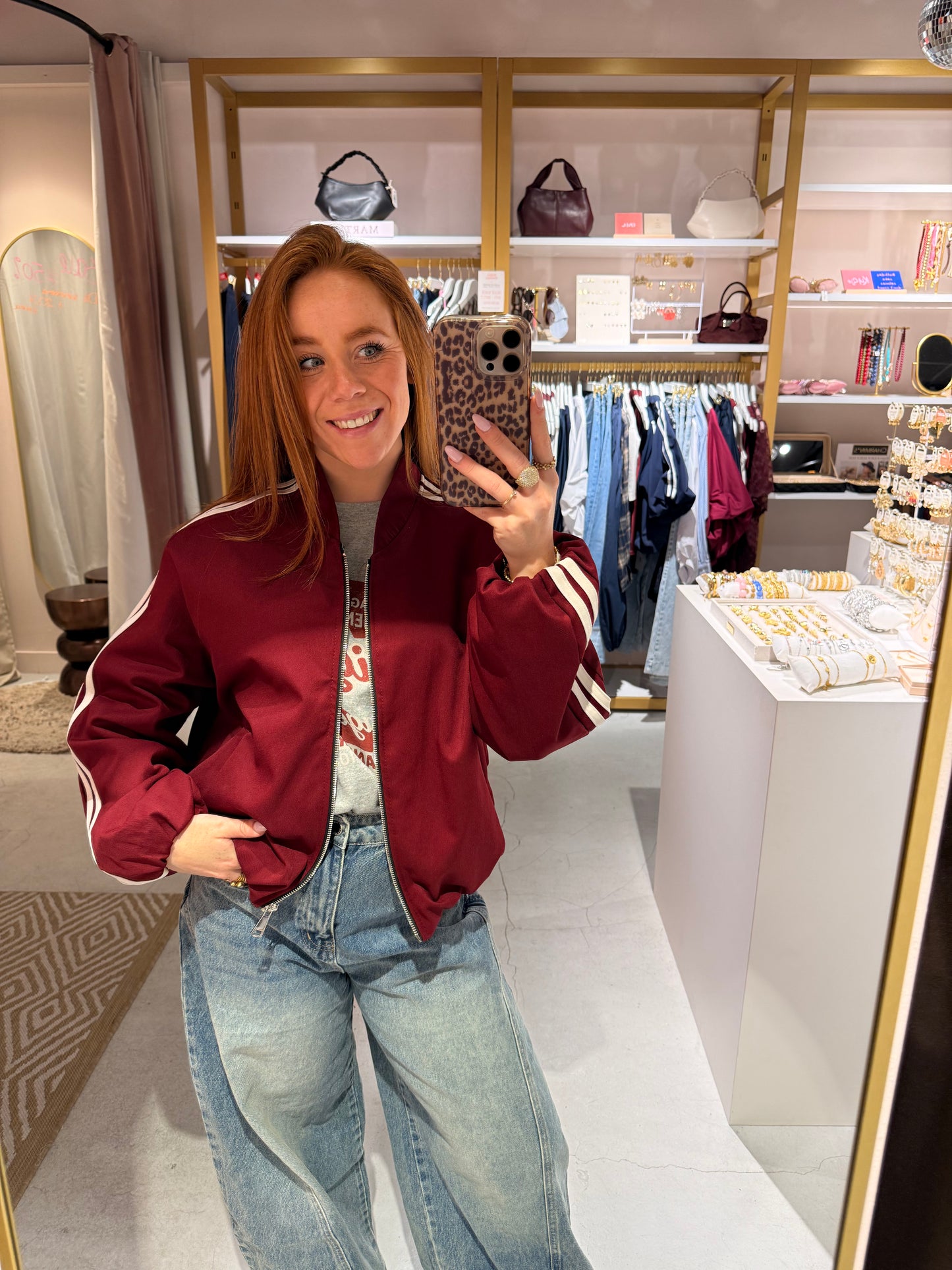 Bordeaux stripes jacket