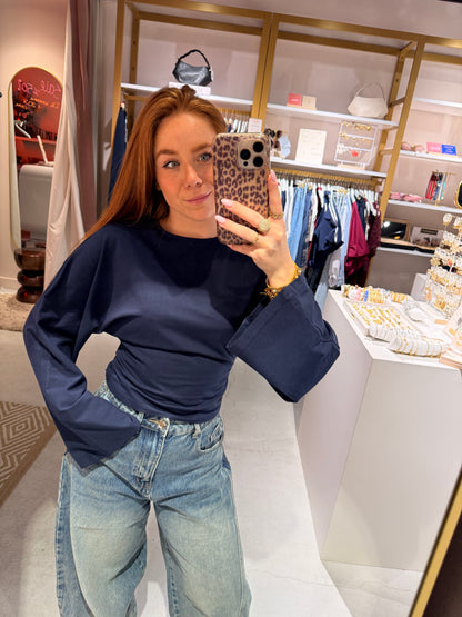 Longsleeve taille navy