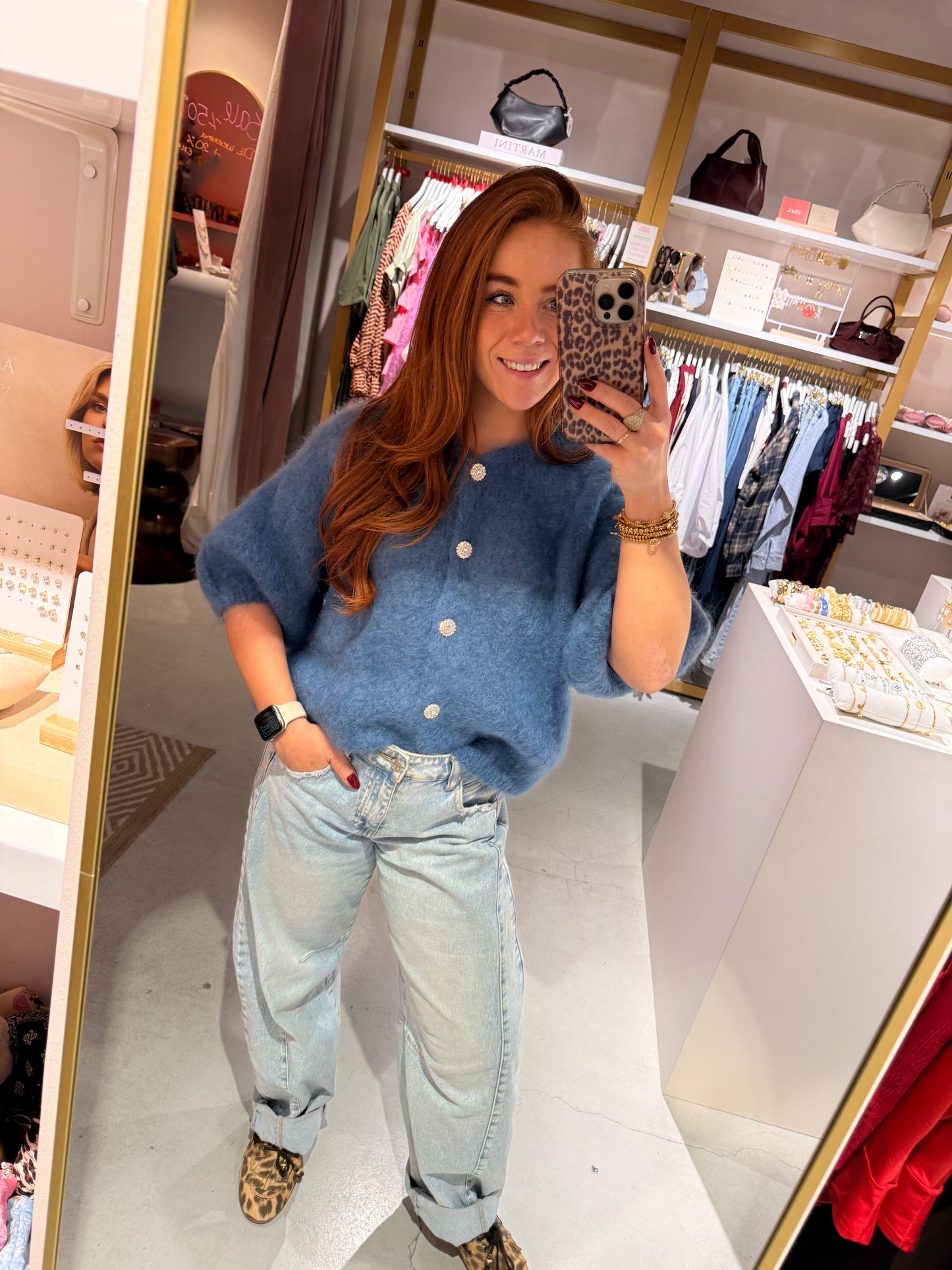 Vest strass blue