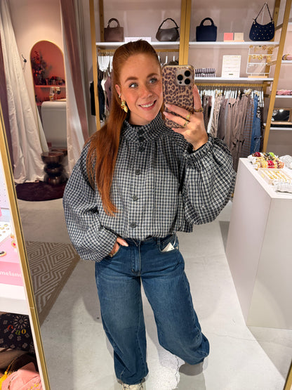 Claire blouse strass blue