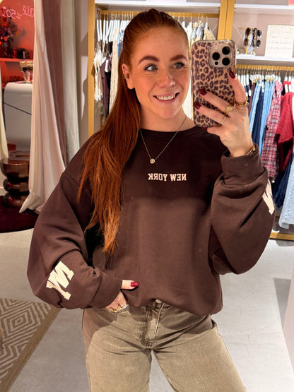 Sweater New York brown