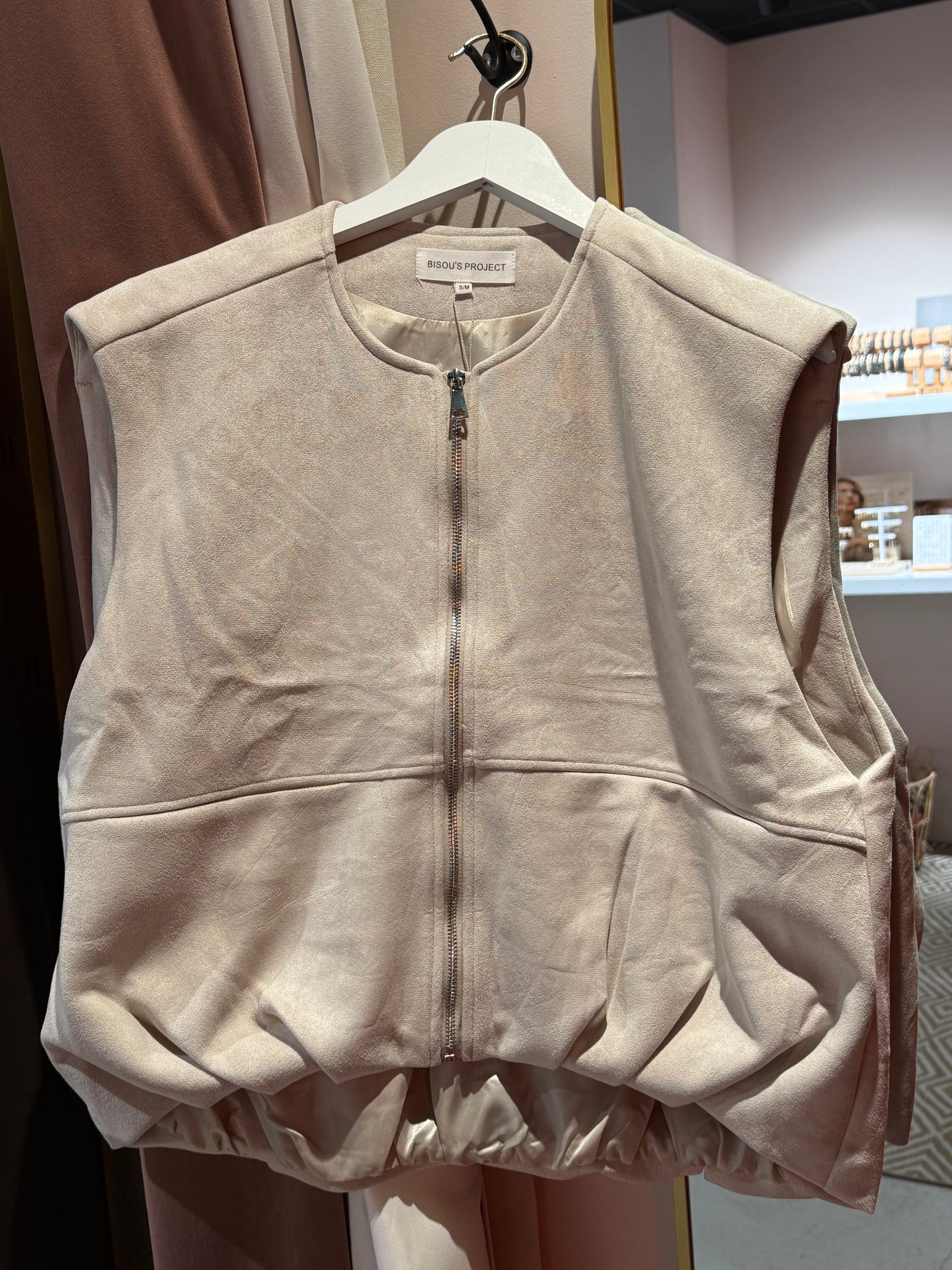 Soft suède gilet