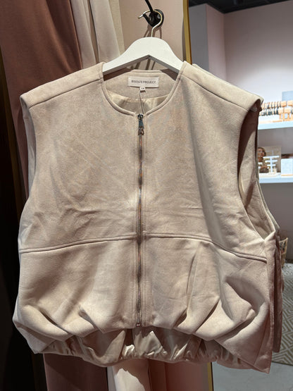 Soft suède gilet