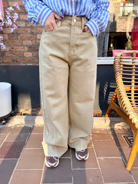 Ballon jeans taupe