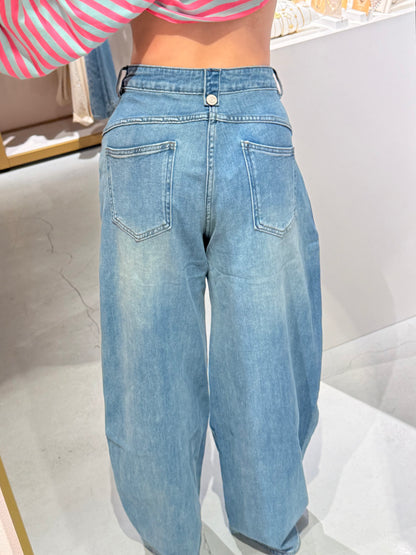 Contour balloon jeans