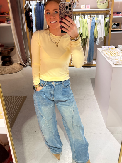 Contour balloon jeans