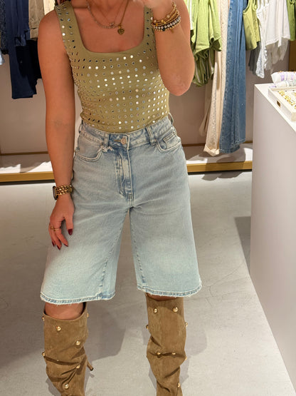 Studs body matcha green