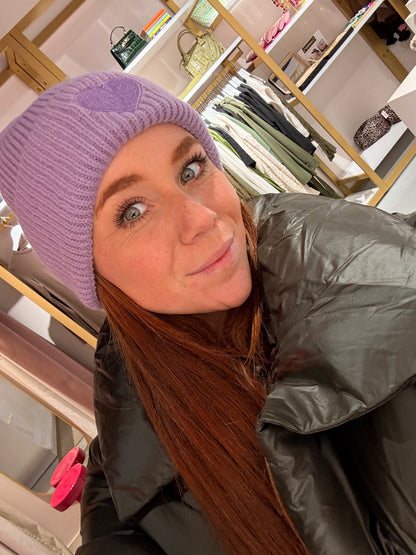 Heart beanie