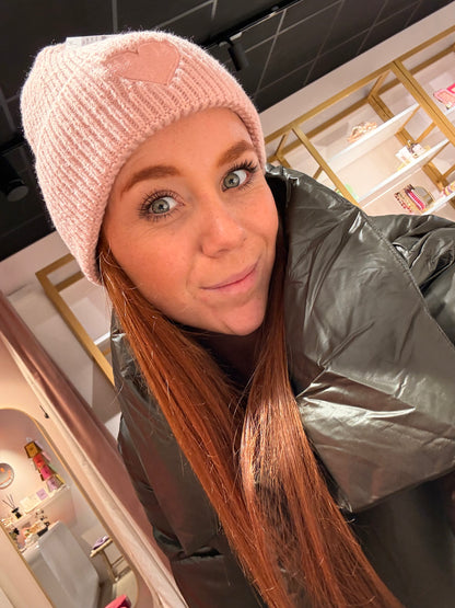 Heart beanie