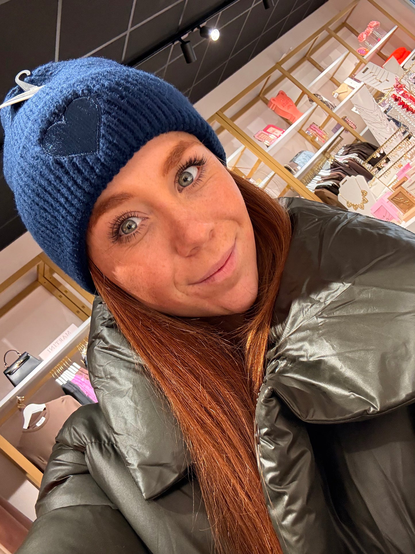 Heart beanie