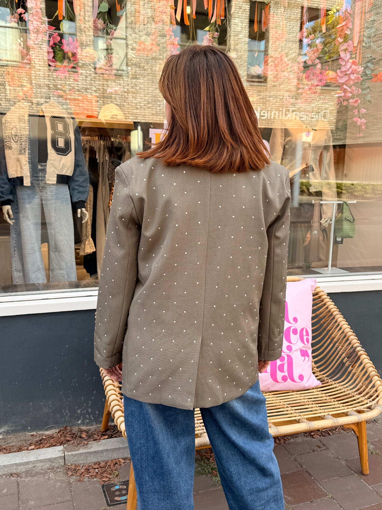 Statement blazer strass