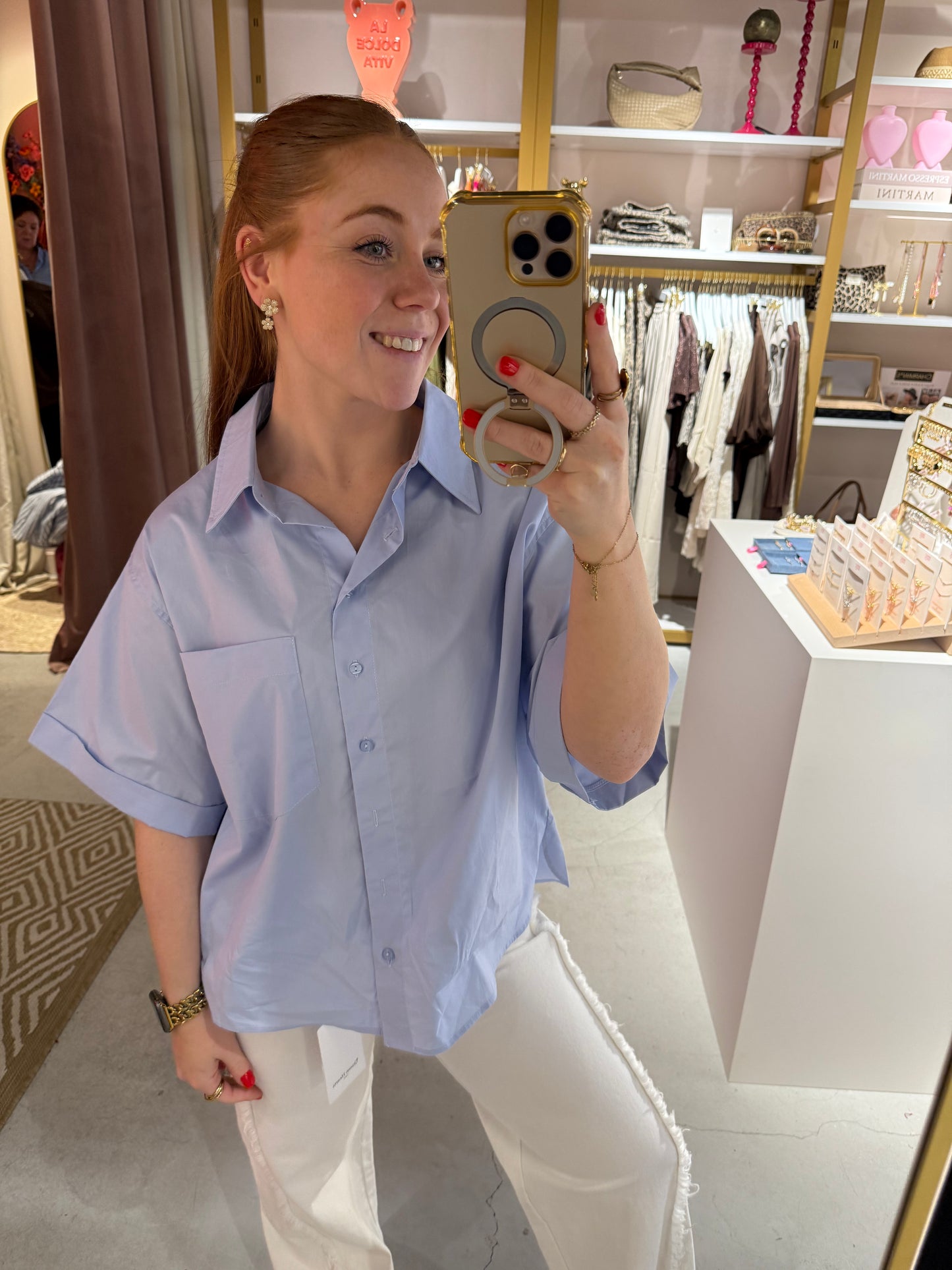 Blouse Pip blauw