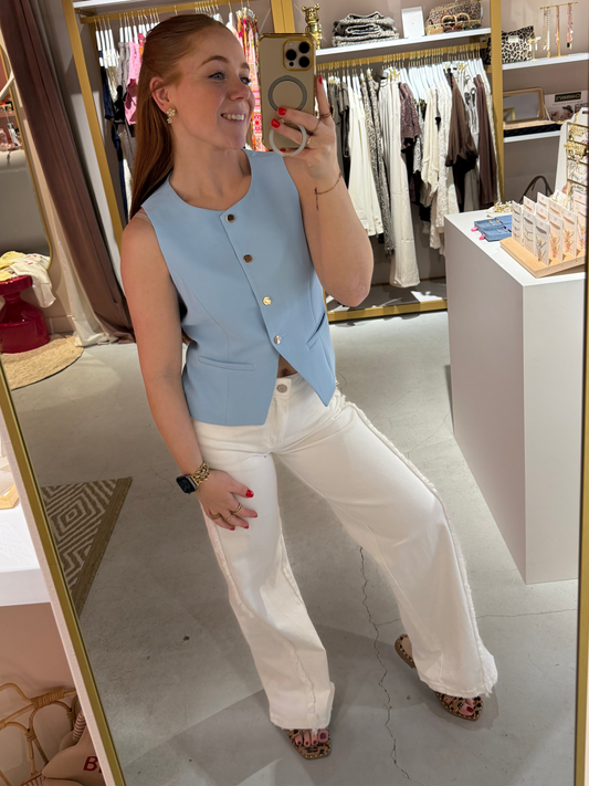 Jeans wit ruffle