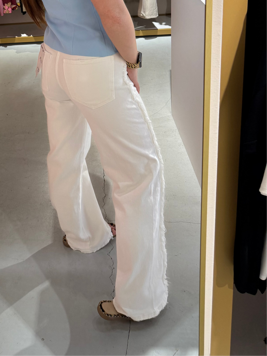 Jeans wit ruffle
