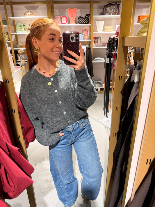 Grey cardigan longsleeve