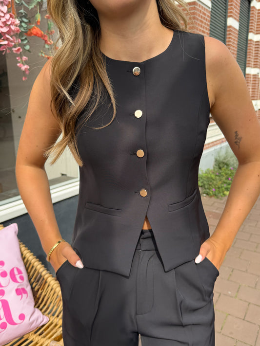 Gilet zwart