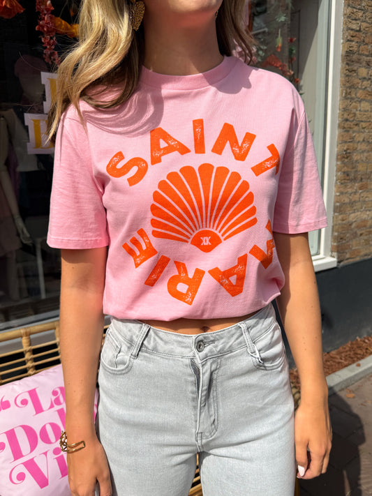 T-shirt Saint Marie Roze