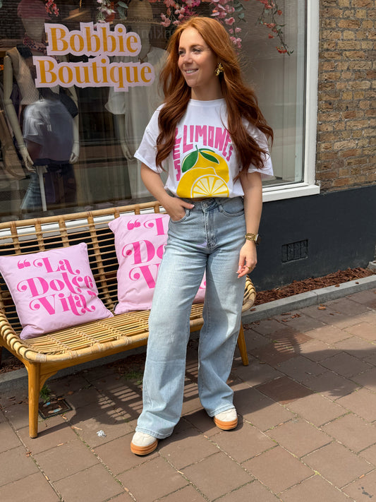 T-shirt Limones wit