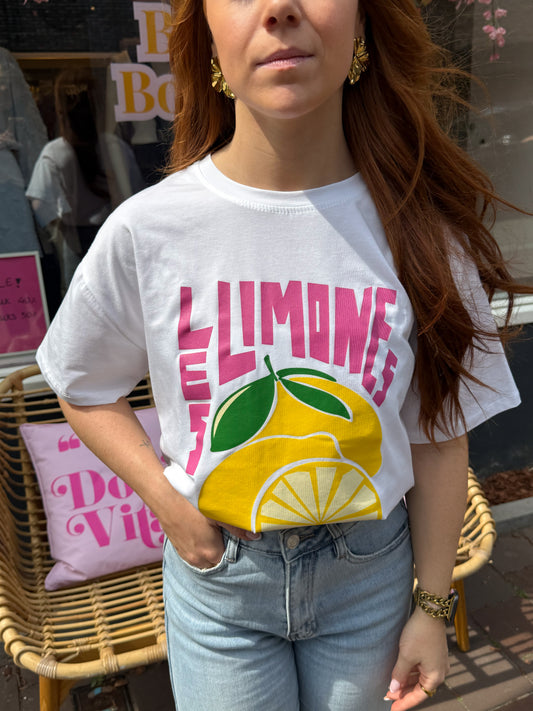 T-shirt Limones wit