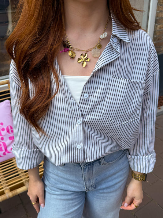 Blouse Pinstripe