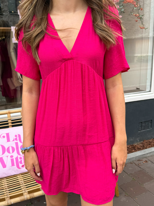 Jurk Eva fuchsia