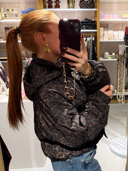 Dark leopard jacket