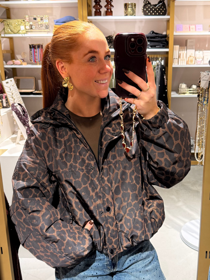 Dark leopard jacket