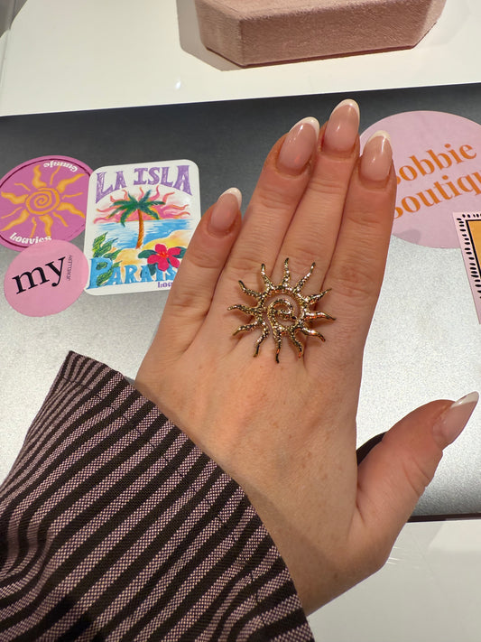 Sun statement ring