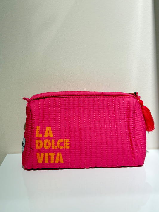 Toilettas la dolce vita roze