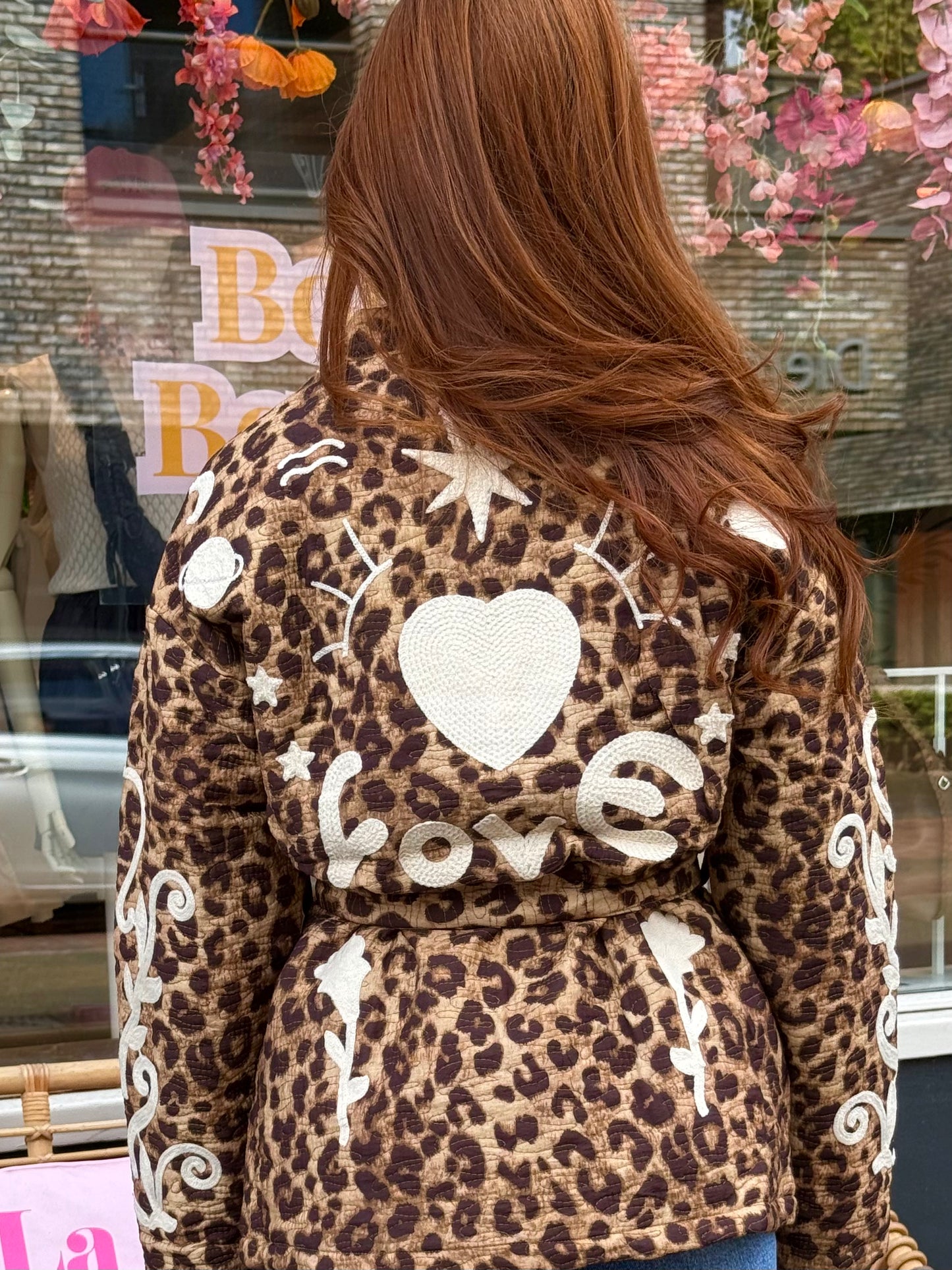 Leopard overslag jacket