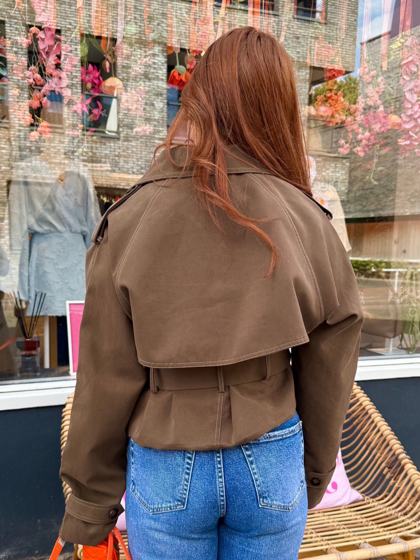 Korte trenchcoat