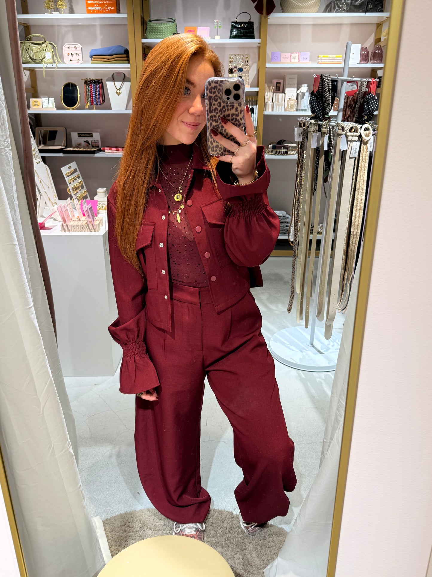 Smocked sleeve jacket