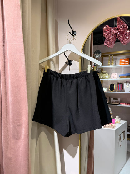 Black sparkle skort