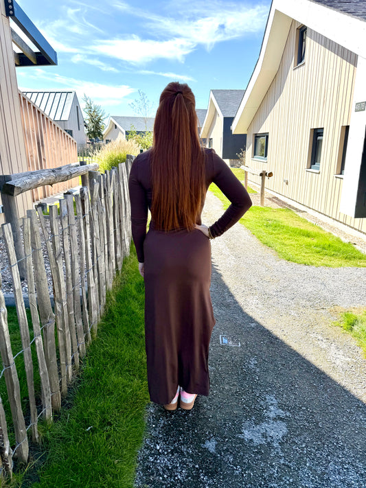 Bodycon dress brown