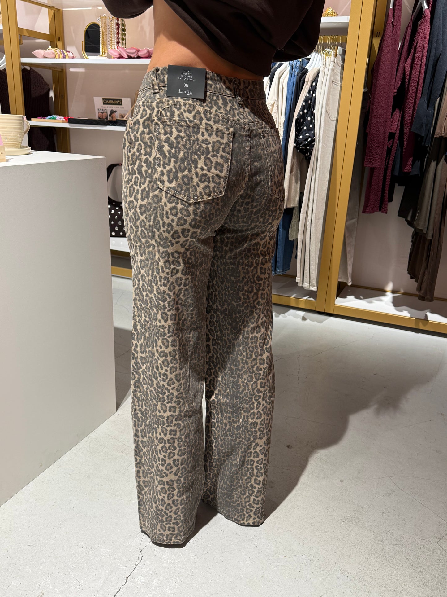 Leopard jeans TALL