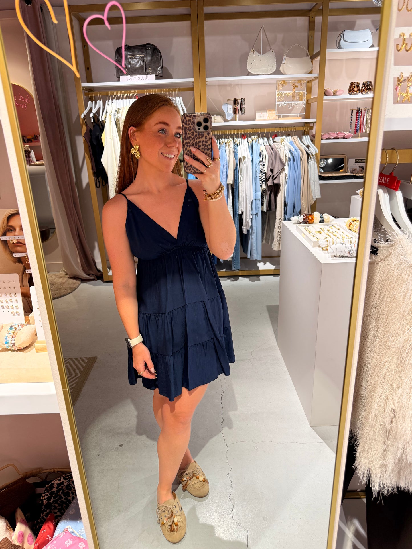 Pien dress navy