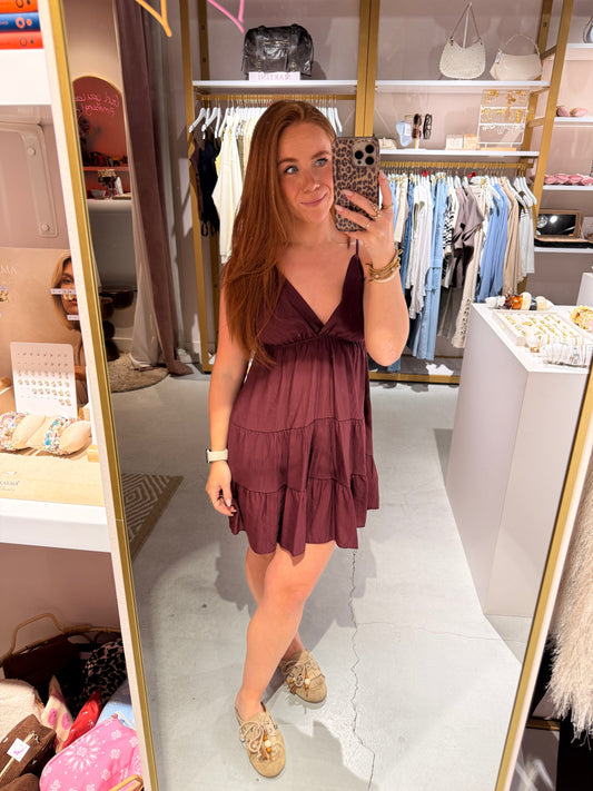 Pien dress bordeaux