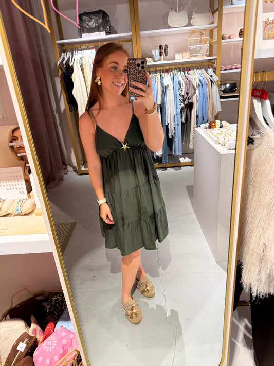Isla dress green