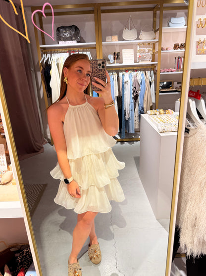 Halterjurk layers offwhite