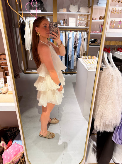Halterjurk layers offwhite