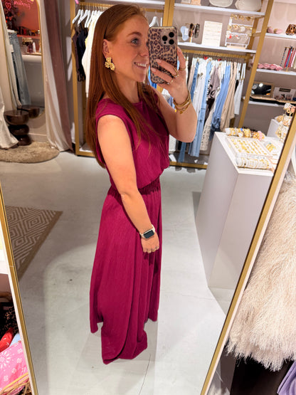 Lurex set fuchsia