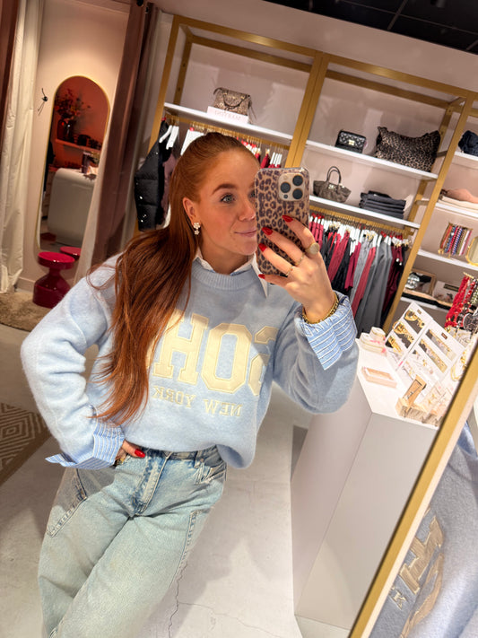 SOHO knitted trui blue