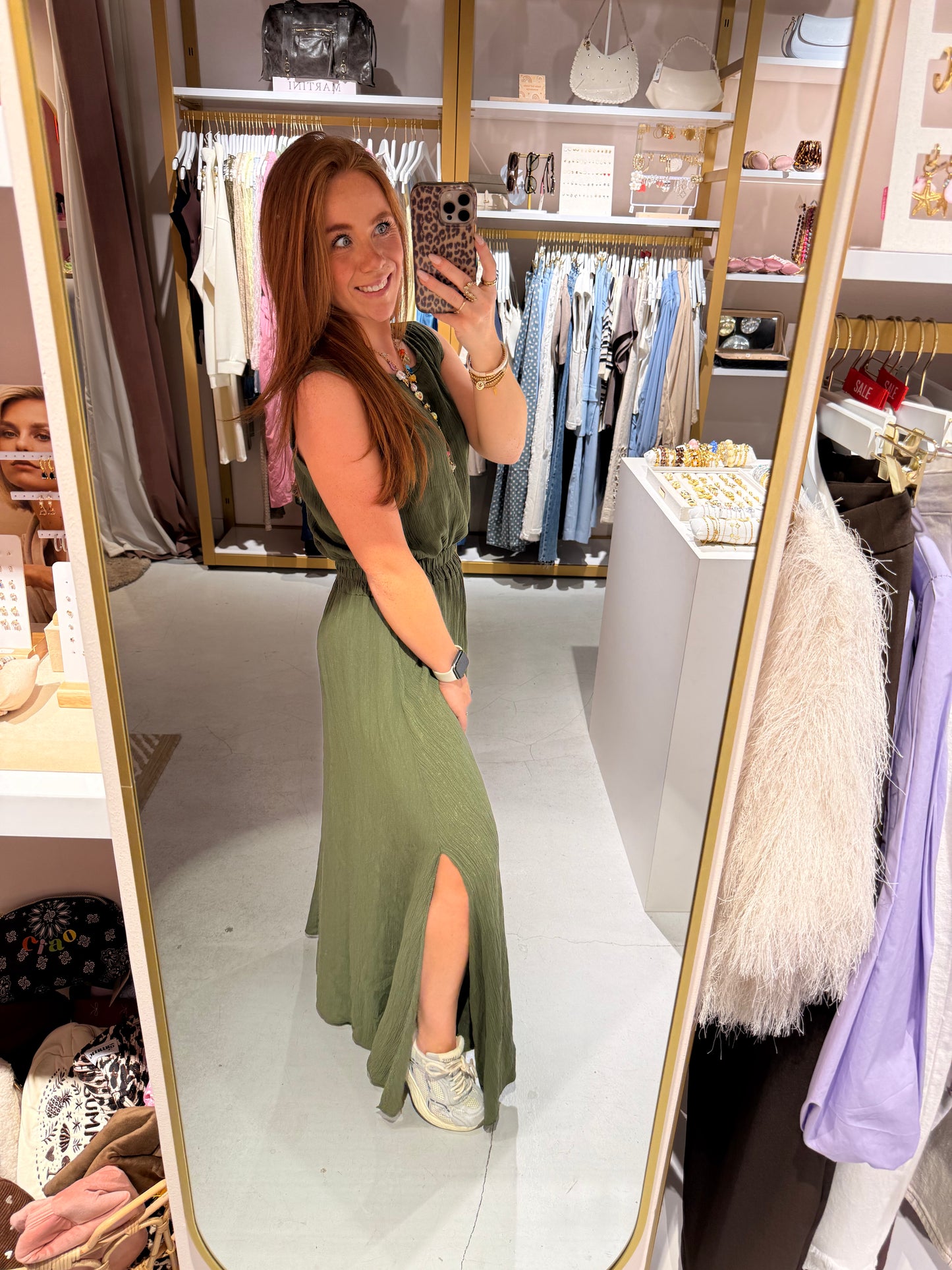 Set lurex green