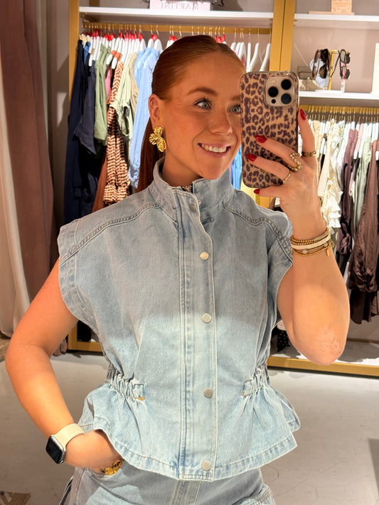 Liv denim top