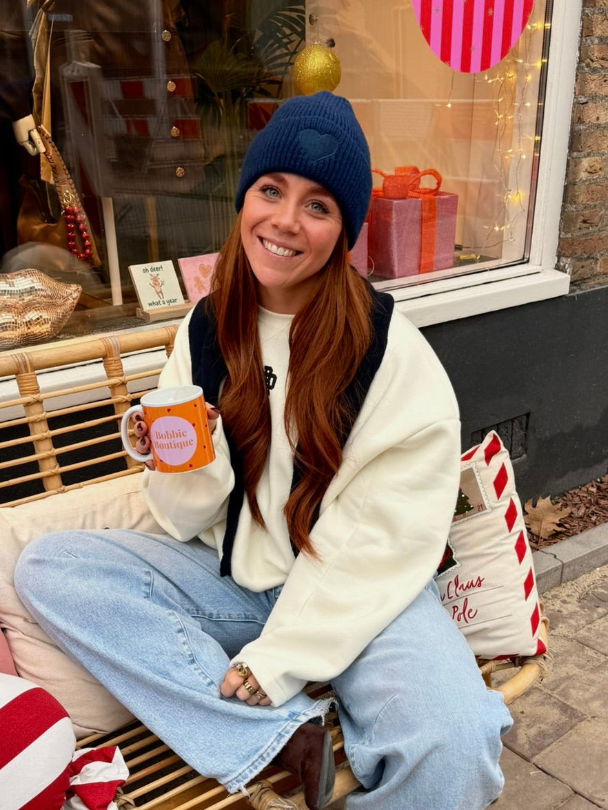 Heart beanie