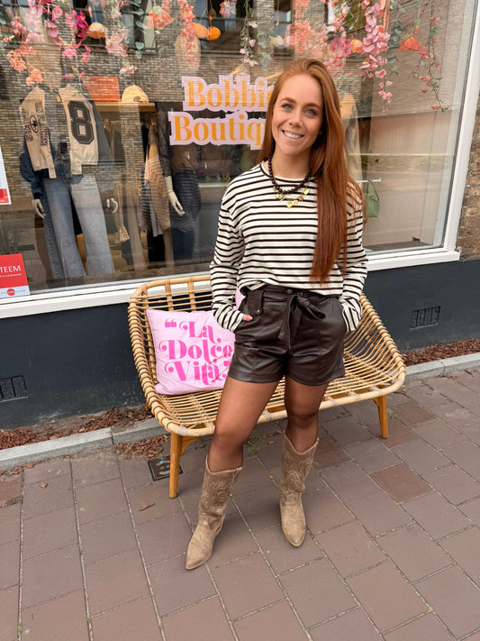 Short pu brown