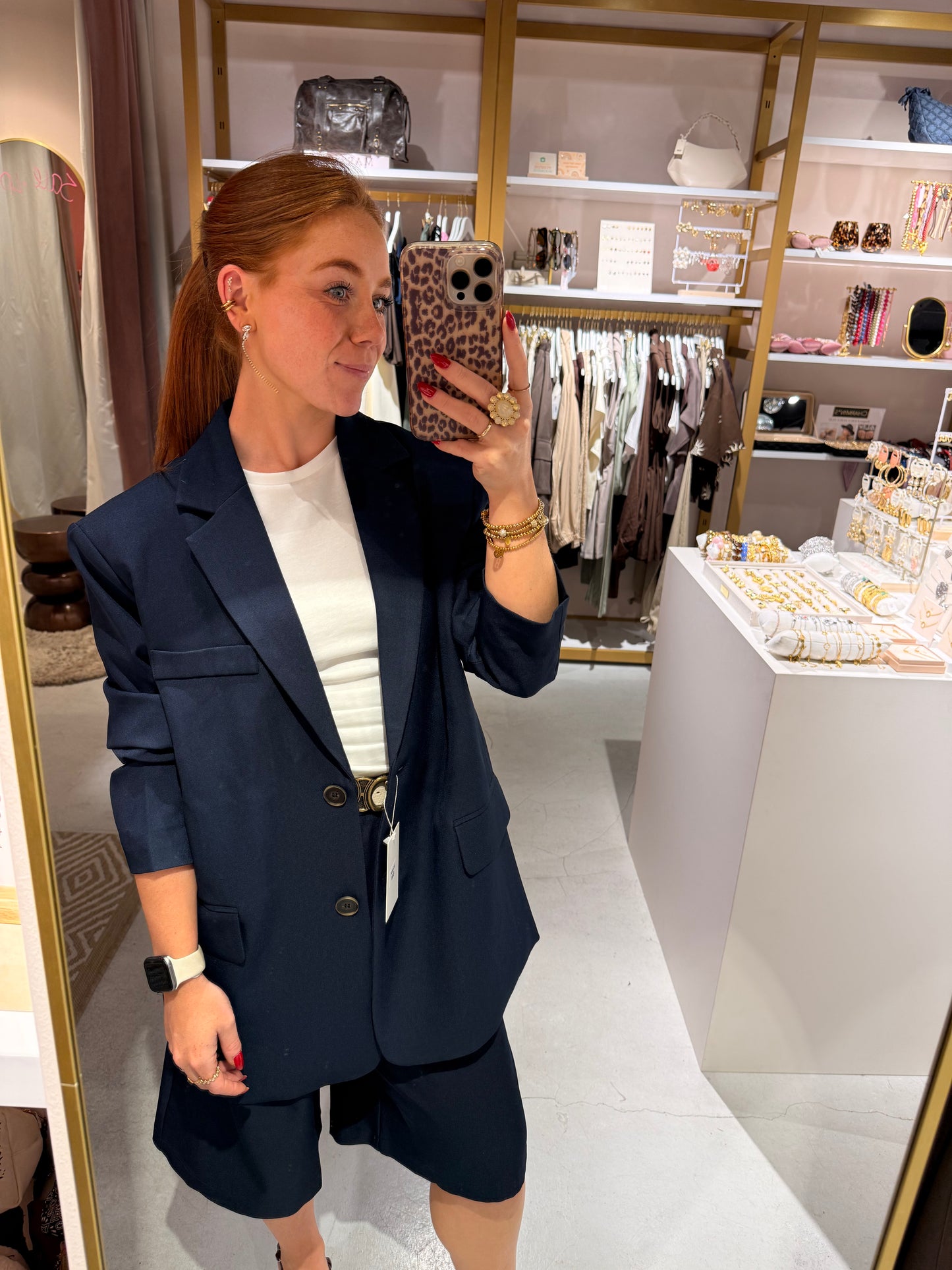 Oversized blazer navy