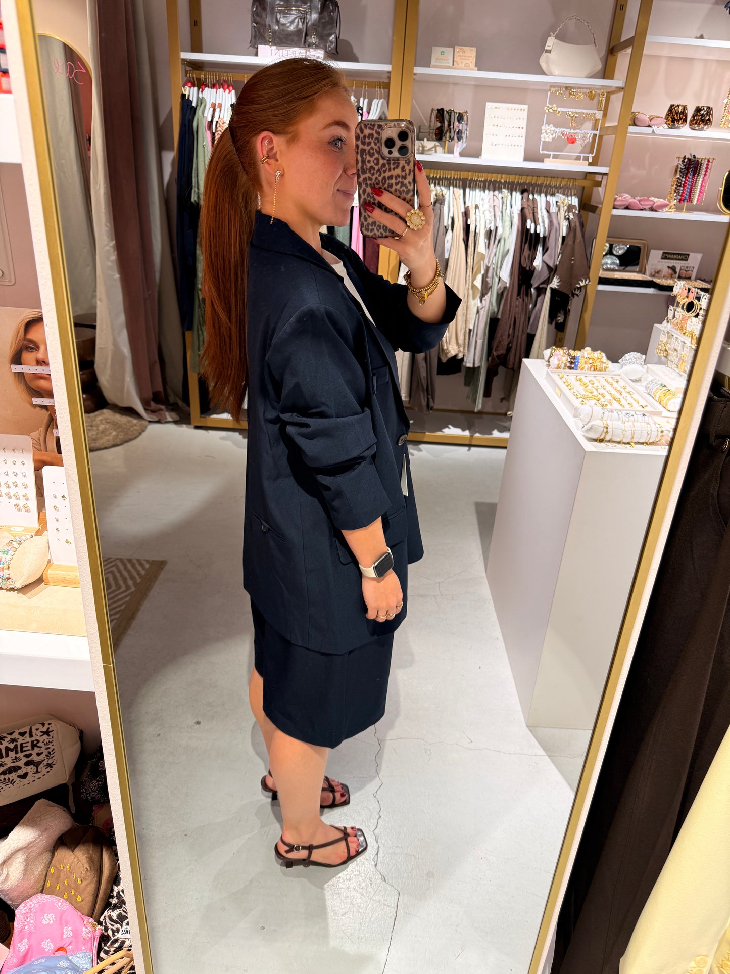 Oversized blazer navy