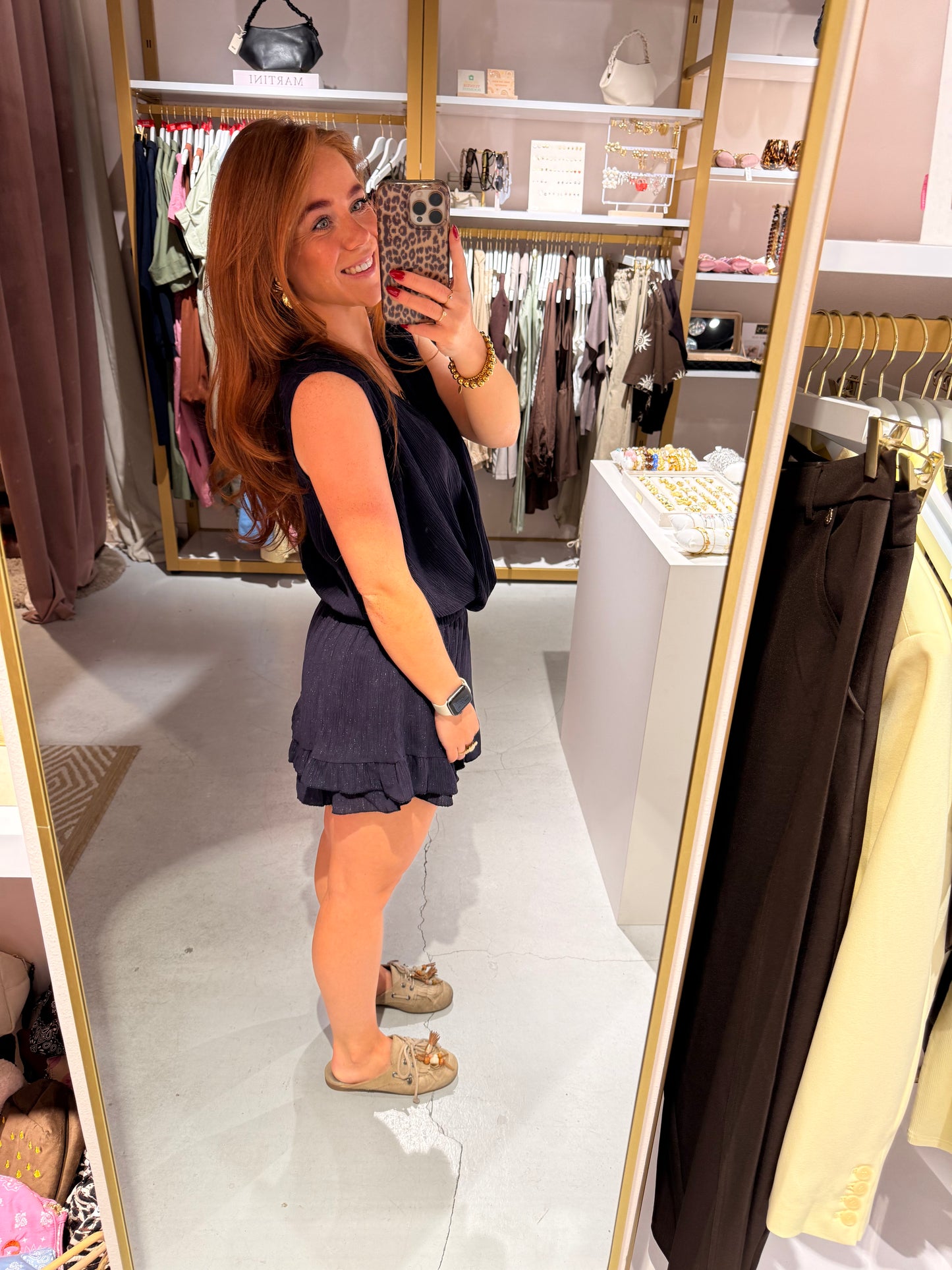 Playsuit dress navy