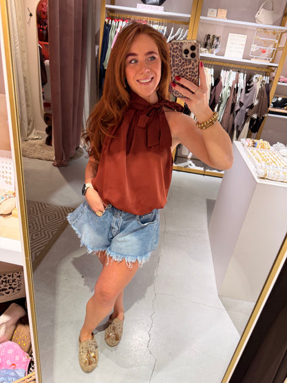 Bow blouse terra